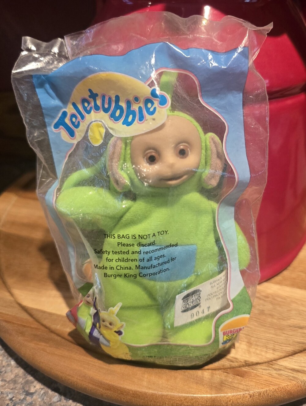 Vintage Teletubbies Green Dipsy Clip Keychain Backpack Plush